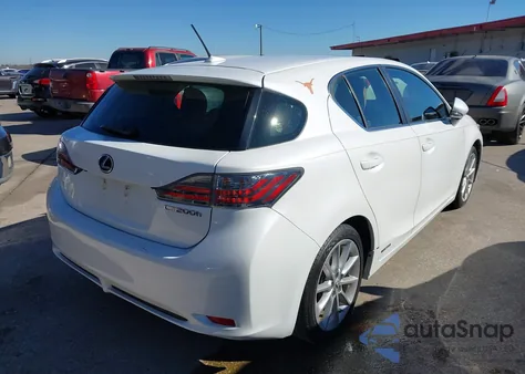 2012 Lexus Ct 200H Premium z USA, uszkodzony, nr VIN JTHKD5BH5C2074096